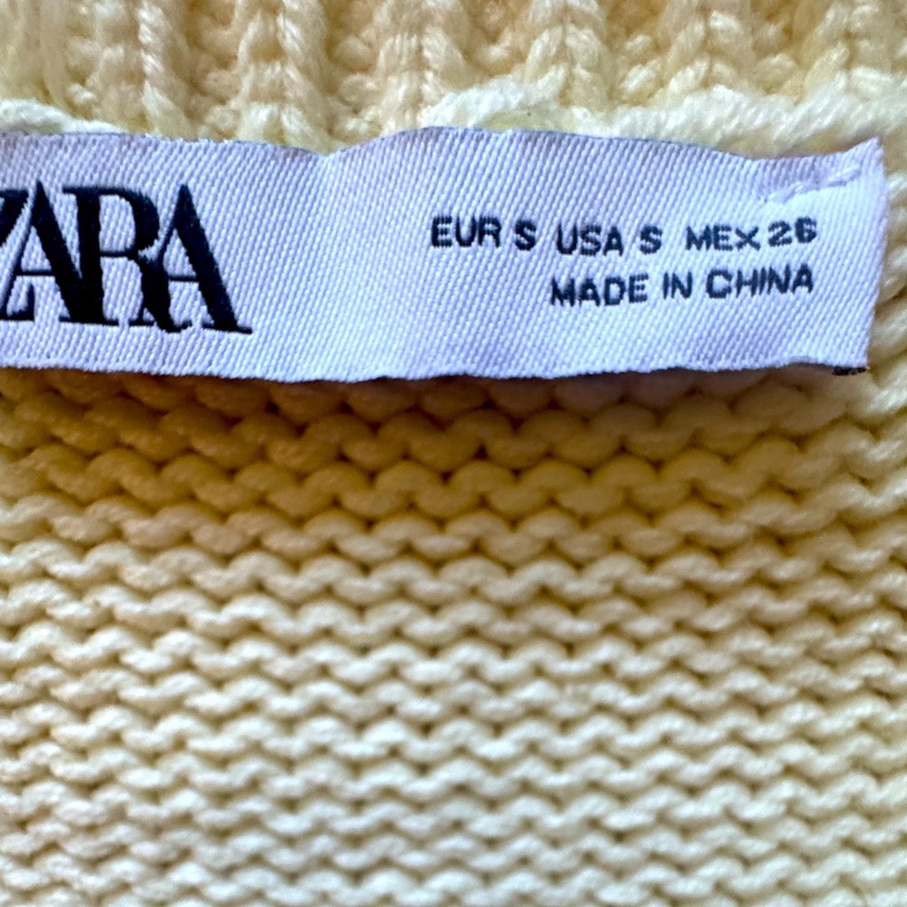 ZARA JEWEL BUTTON KNIT CROP TOP CARDIGAN SIZE SMALL‎ - Picture 7 of 8